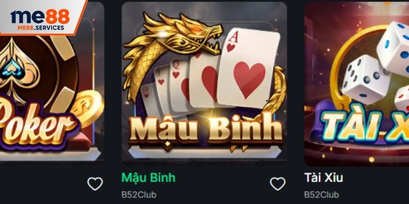 Mậu binh online ME88 và những điểm làm nên dấu ấn